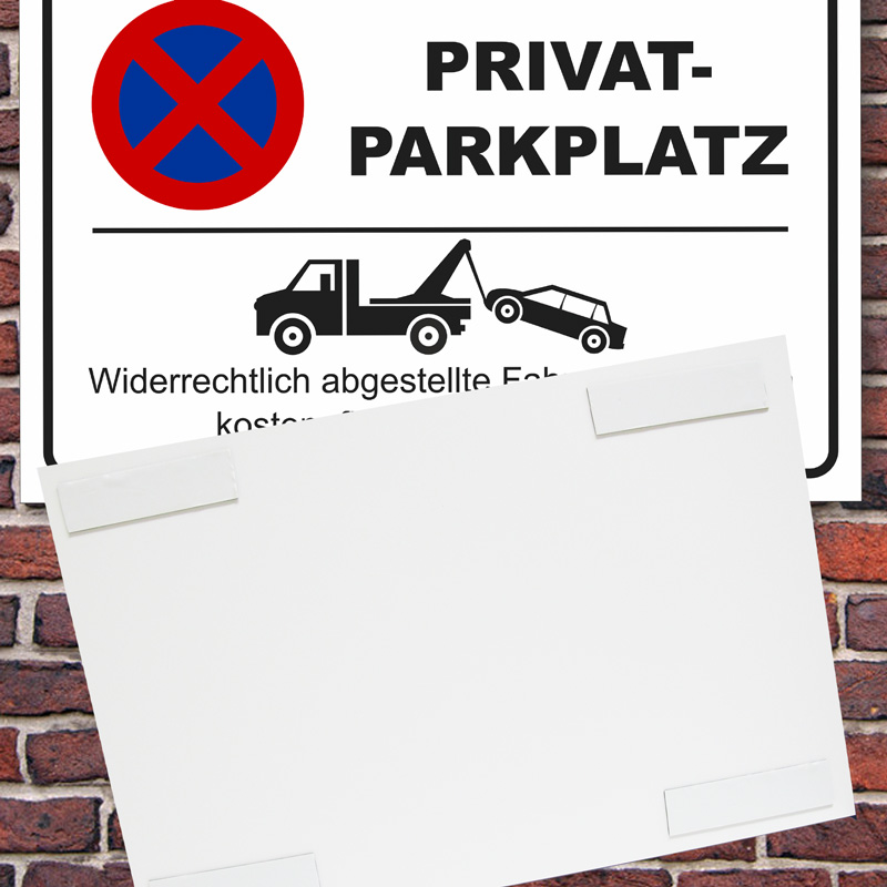 Privatparkplatz Schild Mit 4x Bohrung Schrauben Dübel